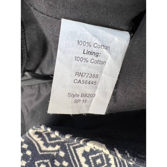 J. Crew The Pencil Skirt Women's Size 4 Aztec Print Lined Cotton Preppy - Picture 9 of 9